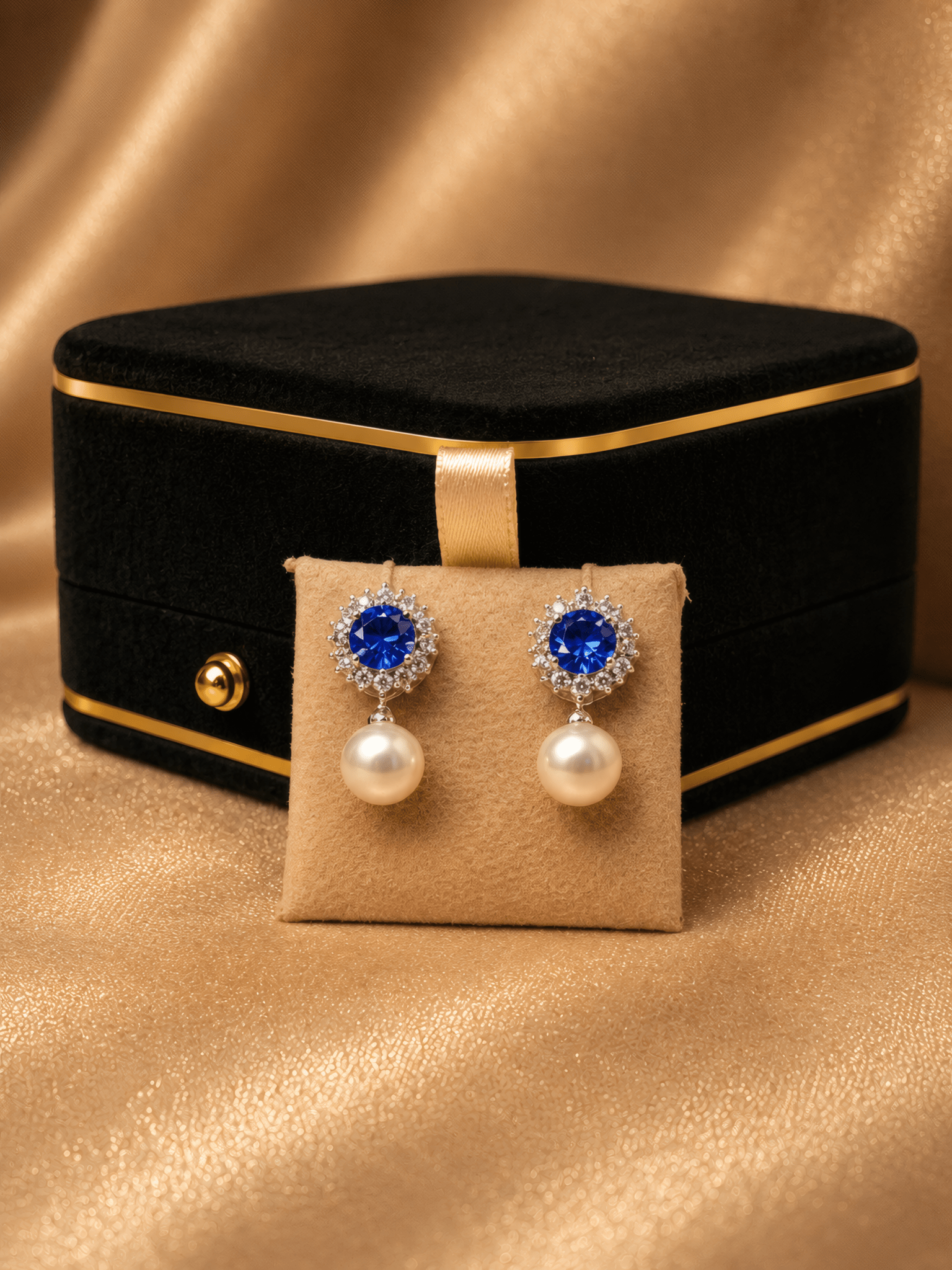 Boucles d'Oreilles Azur - Jawhar Store