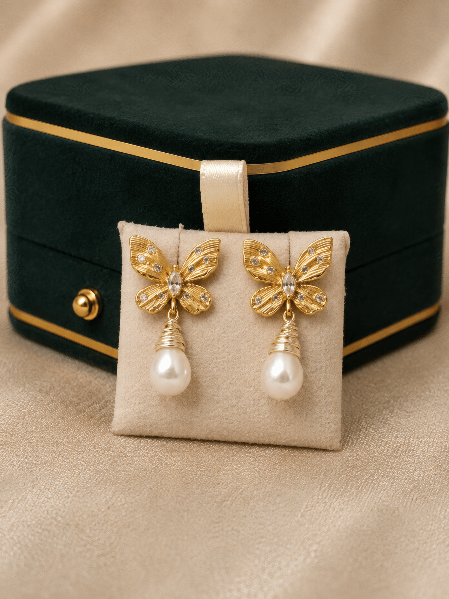 Boucles d'Oreilles Papillon - Jawhar Store