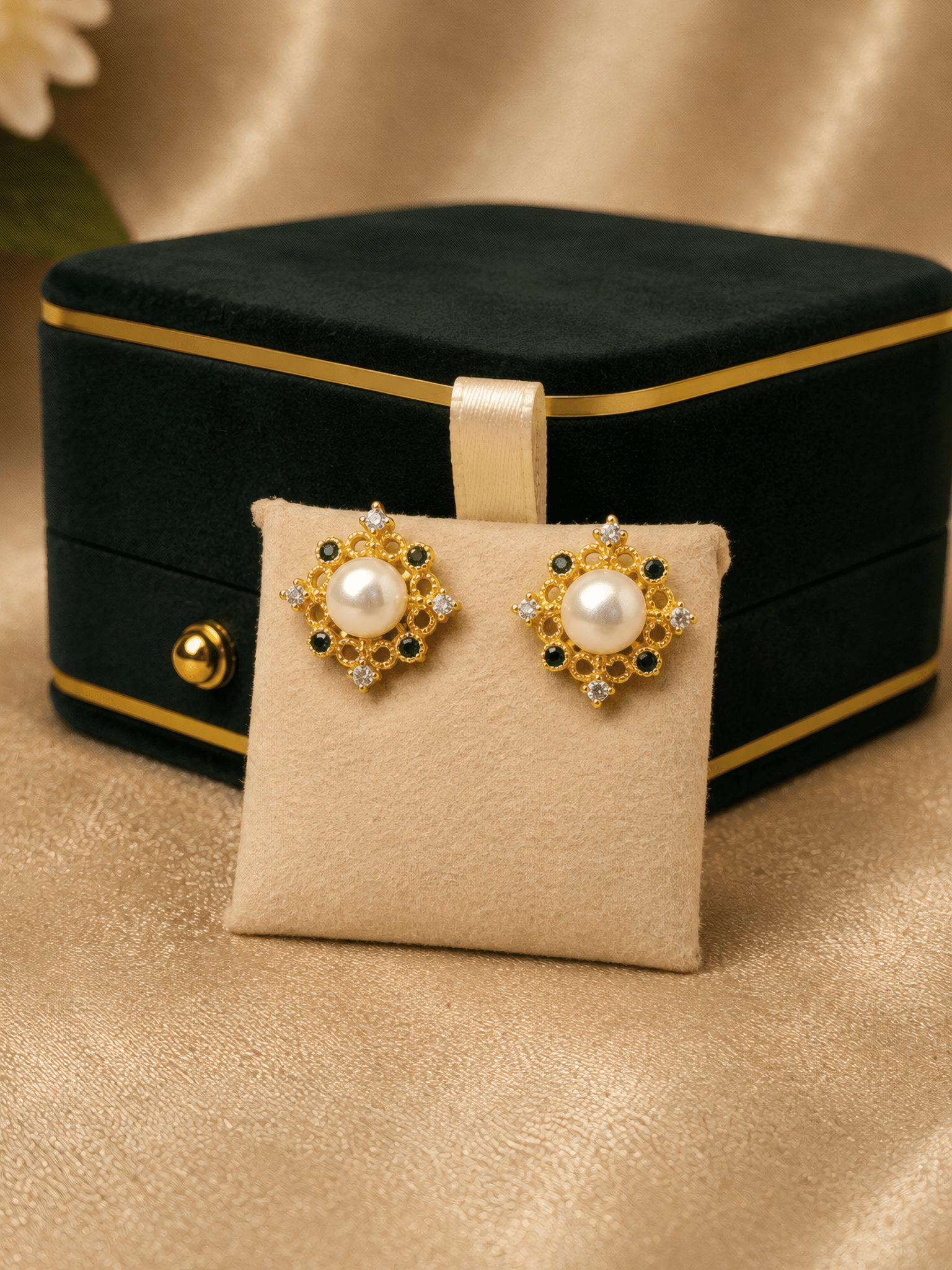 Boucles d'Oreilles Rosée - Jawhar Store
