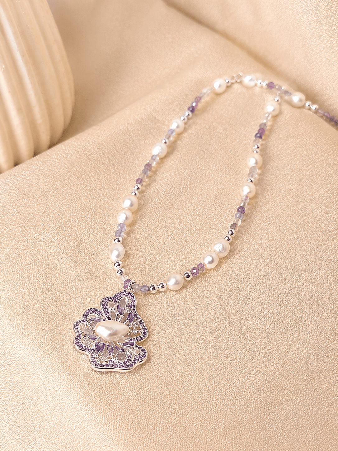 Collier Fleur Baroque - Jawhar Store
